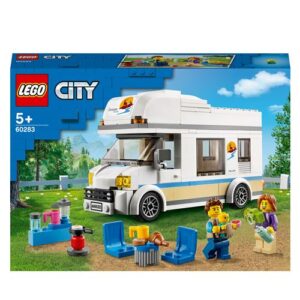 LEGO City 60283 Trailer de Férias: autocaravana com família, crianças a brincar. Ideal para aventuras.