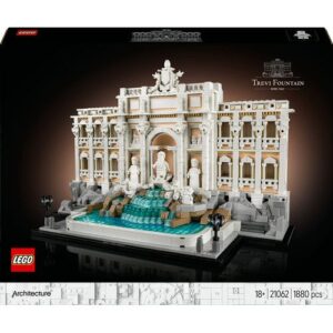 Set LEGO® Architecture 21062 Fonte de Trevi construído, exibindo detalhes da famosa fonte.