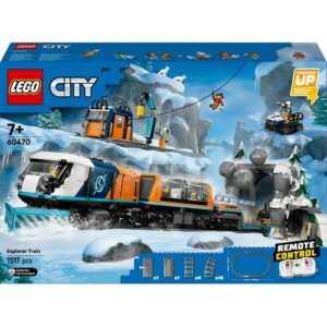 LEGO City 60470 Comboio Expresso Ártico Exploradores. Set de construção STEM premium para crianças.