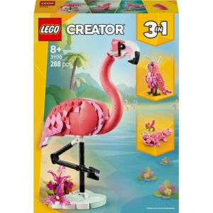 LEGO Creator 31170 Animais Selvagens: Flamingo Cor-de-rosa 3em1. Brinquedo para crianças 8+.