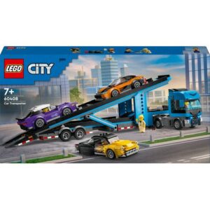 LEGO City 60408 - Camião Transportador de Carros com Carros Desportivos