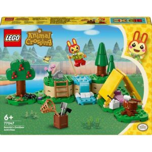 LEGO Animal Crossing 77047 Atividades ao Ar Livre da Bunnie com minifigura e cenário de campismo.